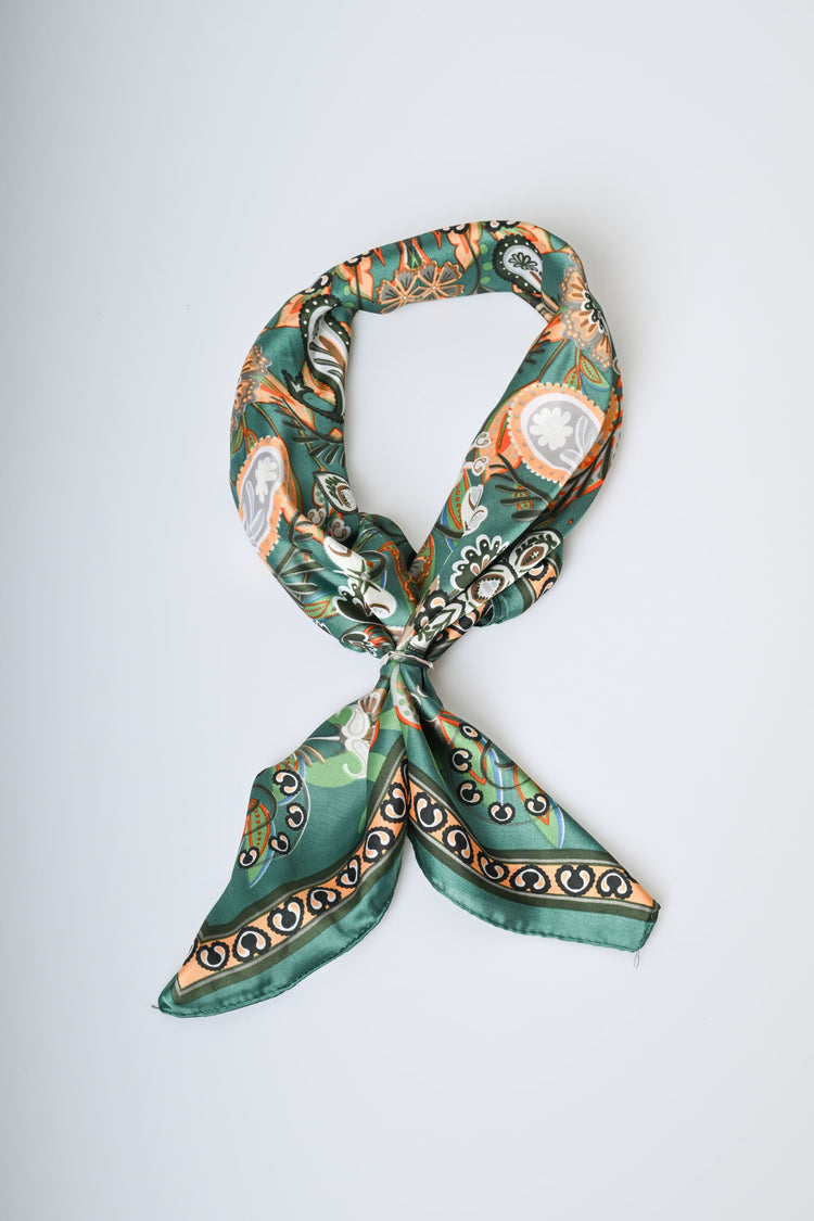 Floral print scarf