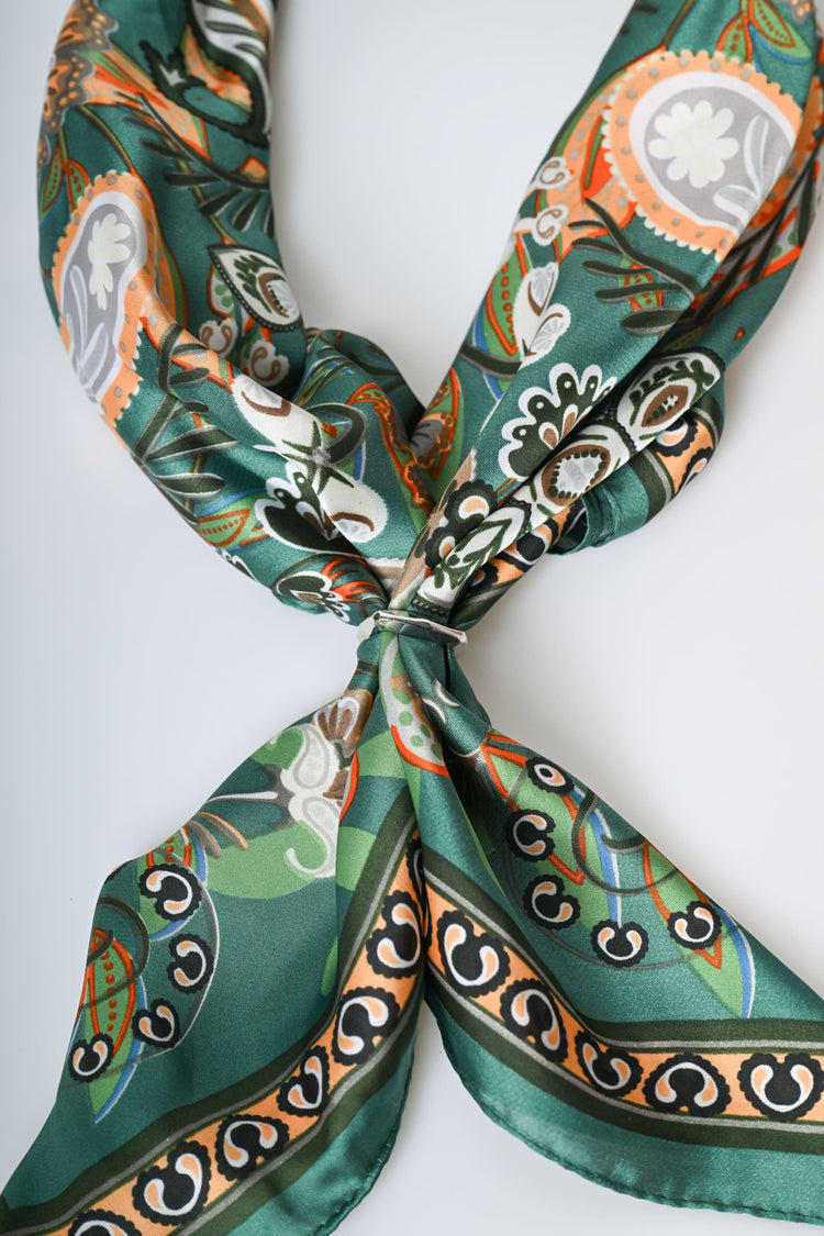 Floral print scarf