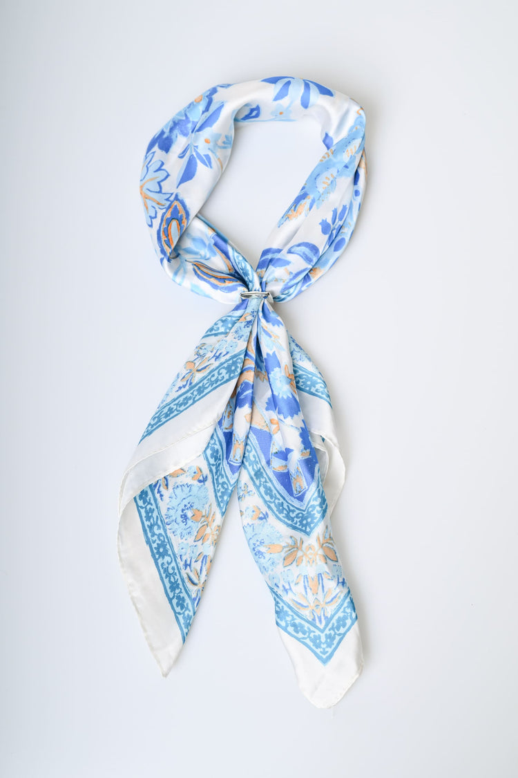 Floral print scarf