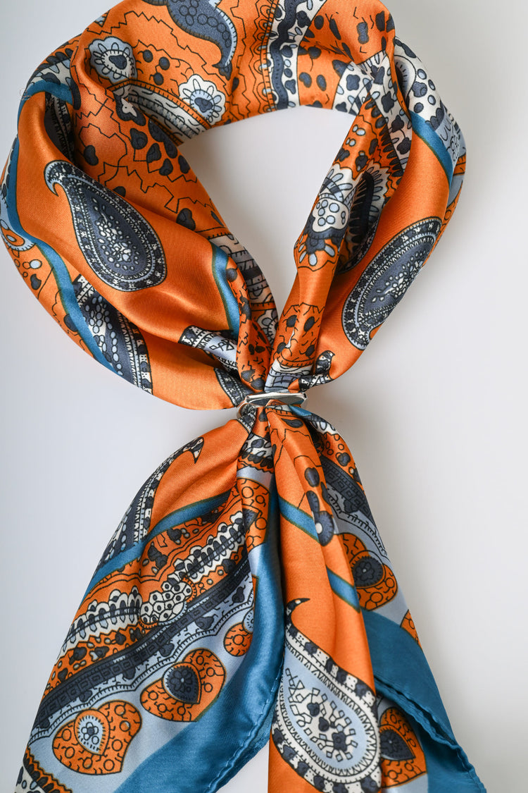 Paisley print scarf