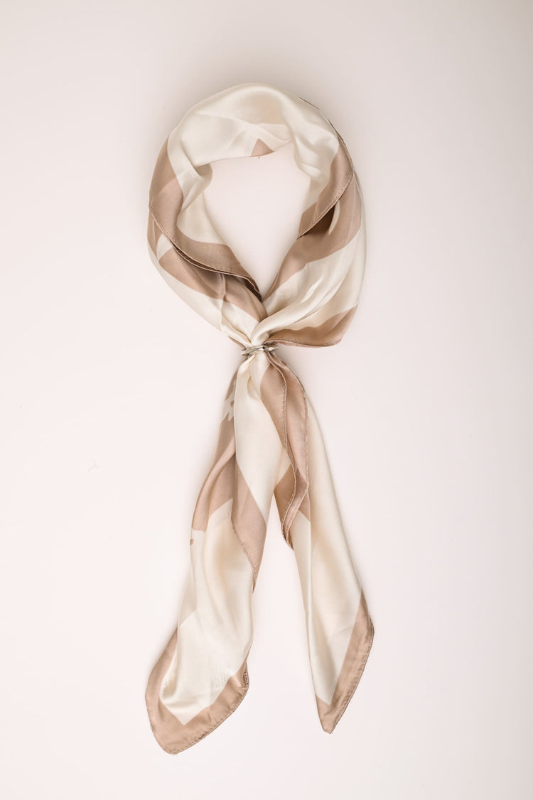 Floral print scarf