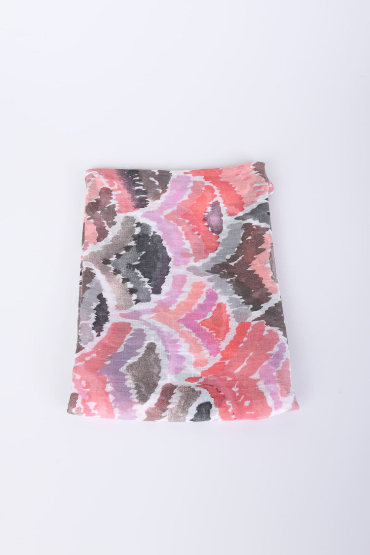 Abstract print scarf