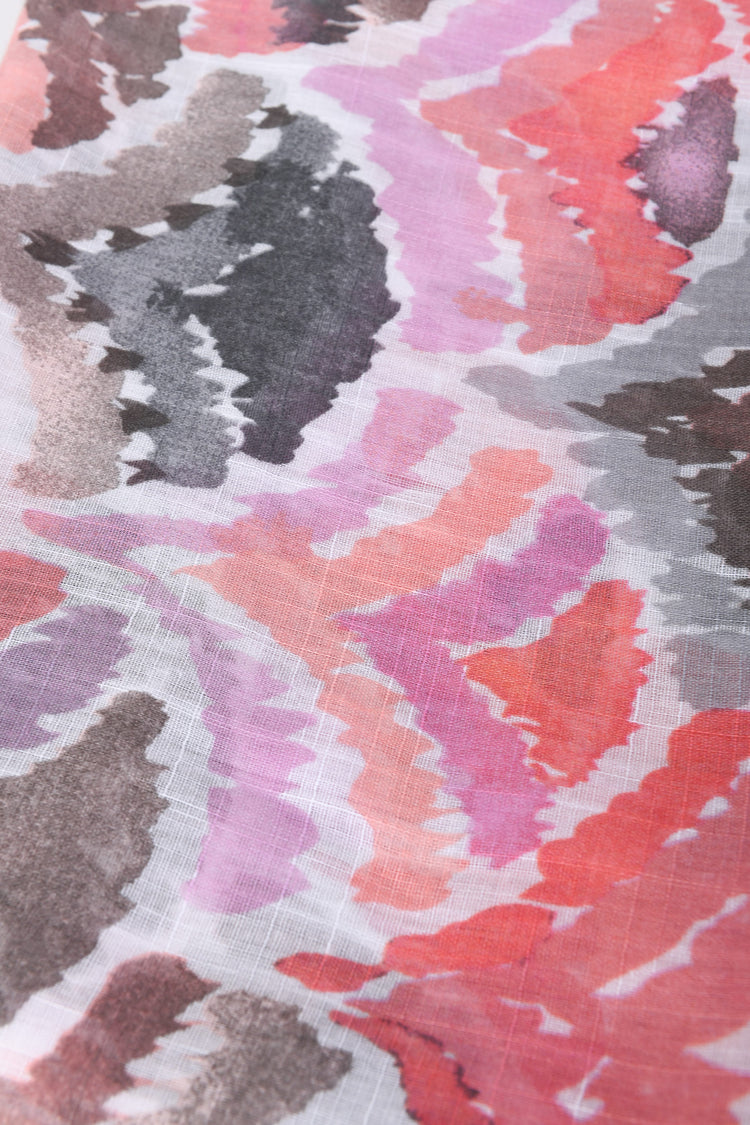 Abstract print scarf