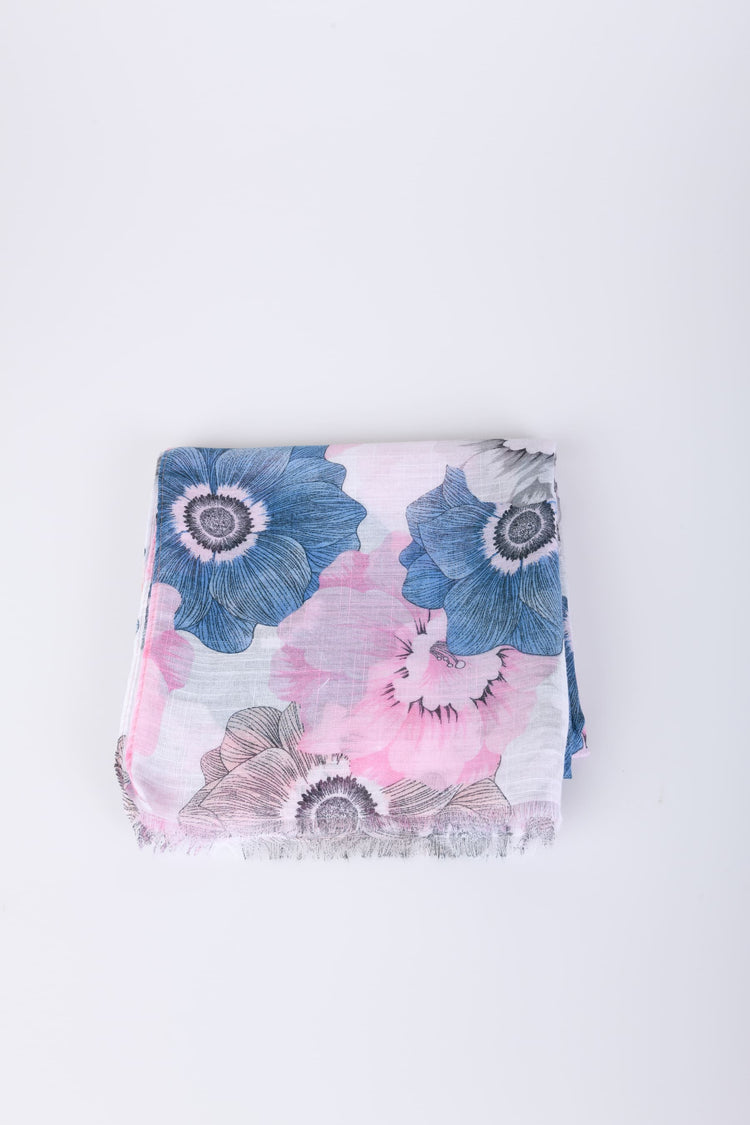 Floral print scarf