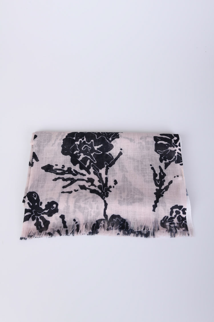 Floral print scarf