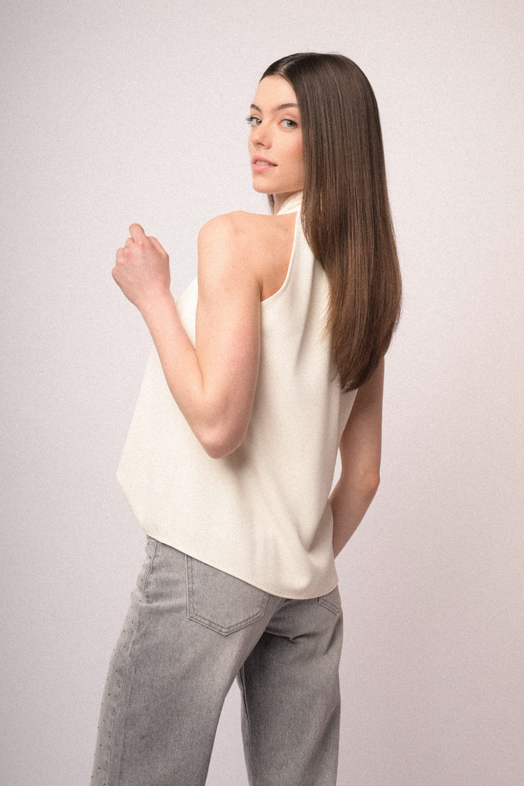 Bow halter top