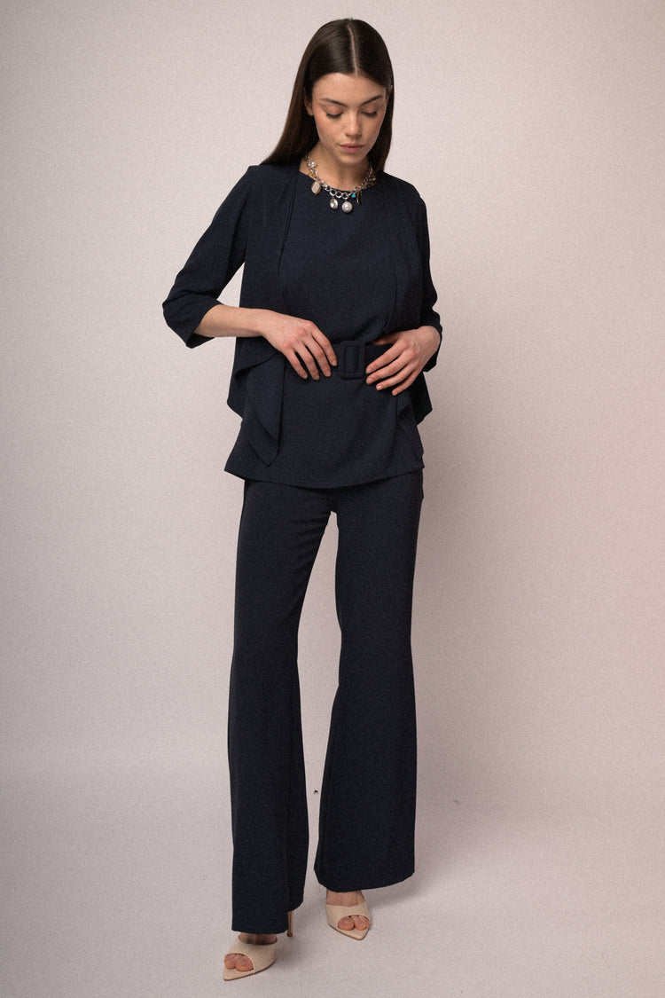 Cropped fluid bolero