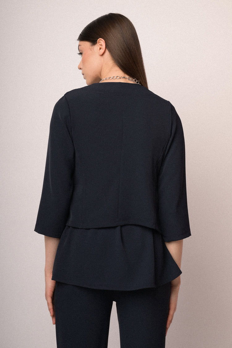 Cropped fluid bolero