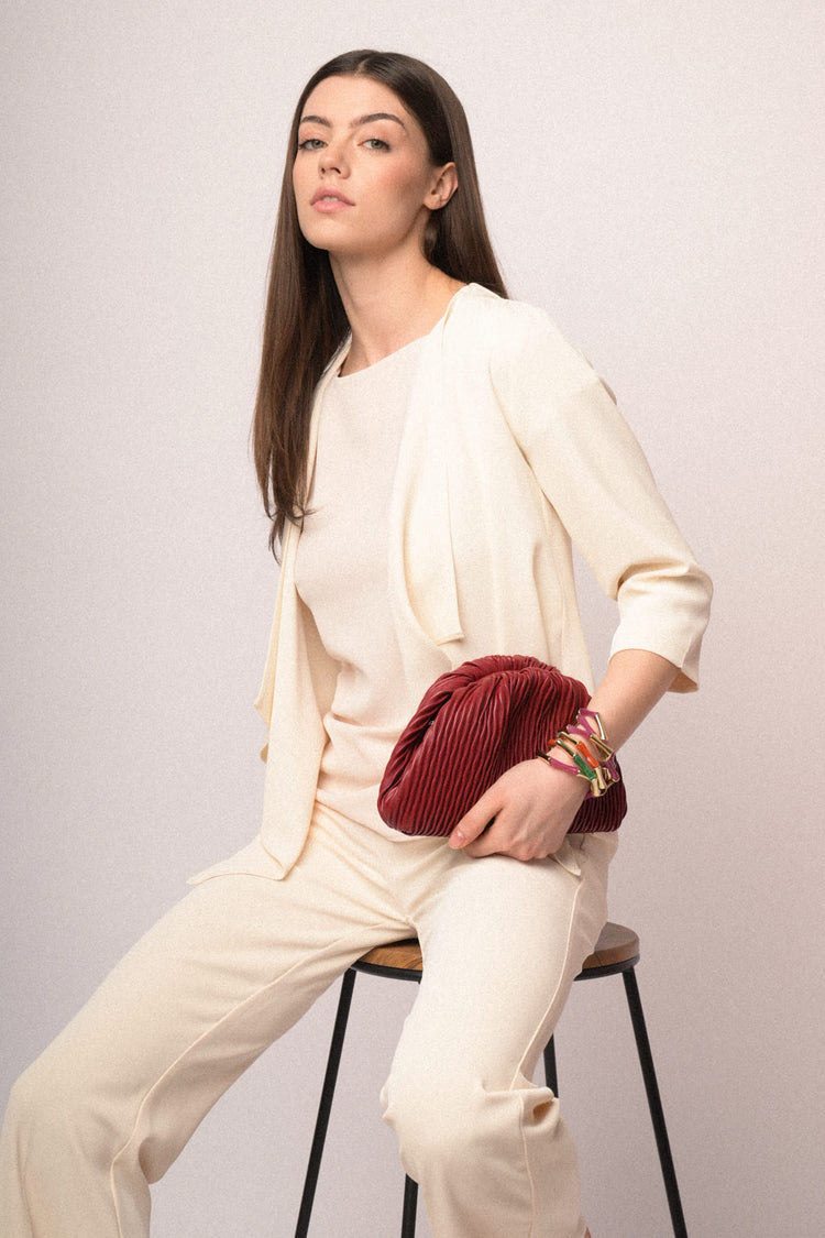Cropped fluid bolero