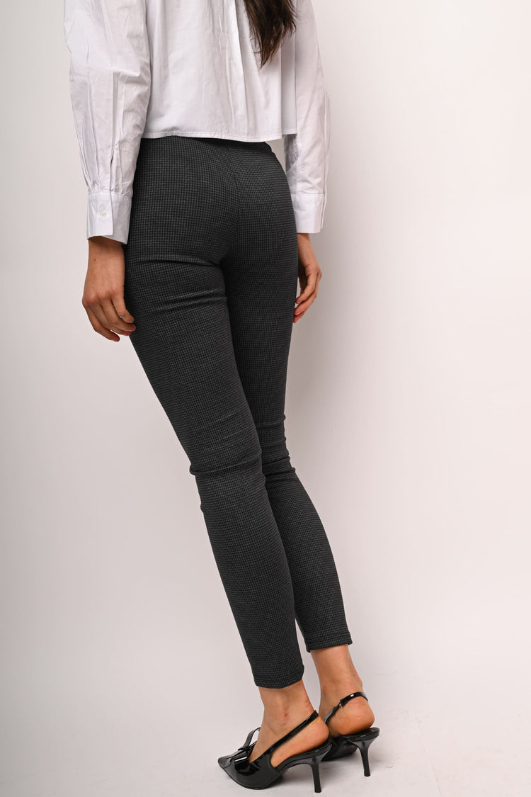 Micro houndstooth print leggings