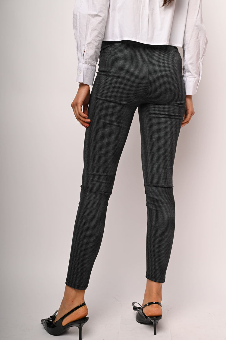 Micro houndstooth print leggings