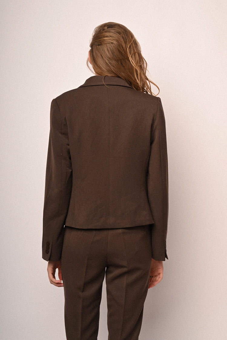 Single-breasted basic blazer