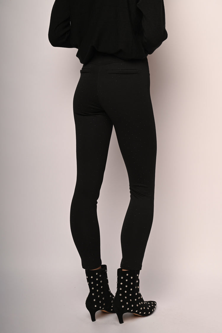 All-over rhinestone leggings