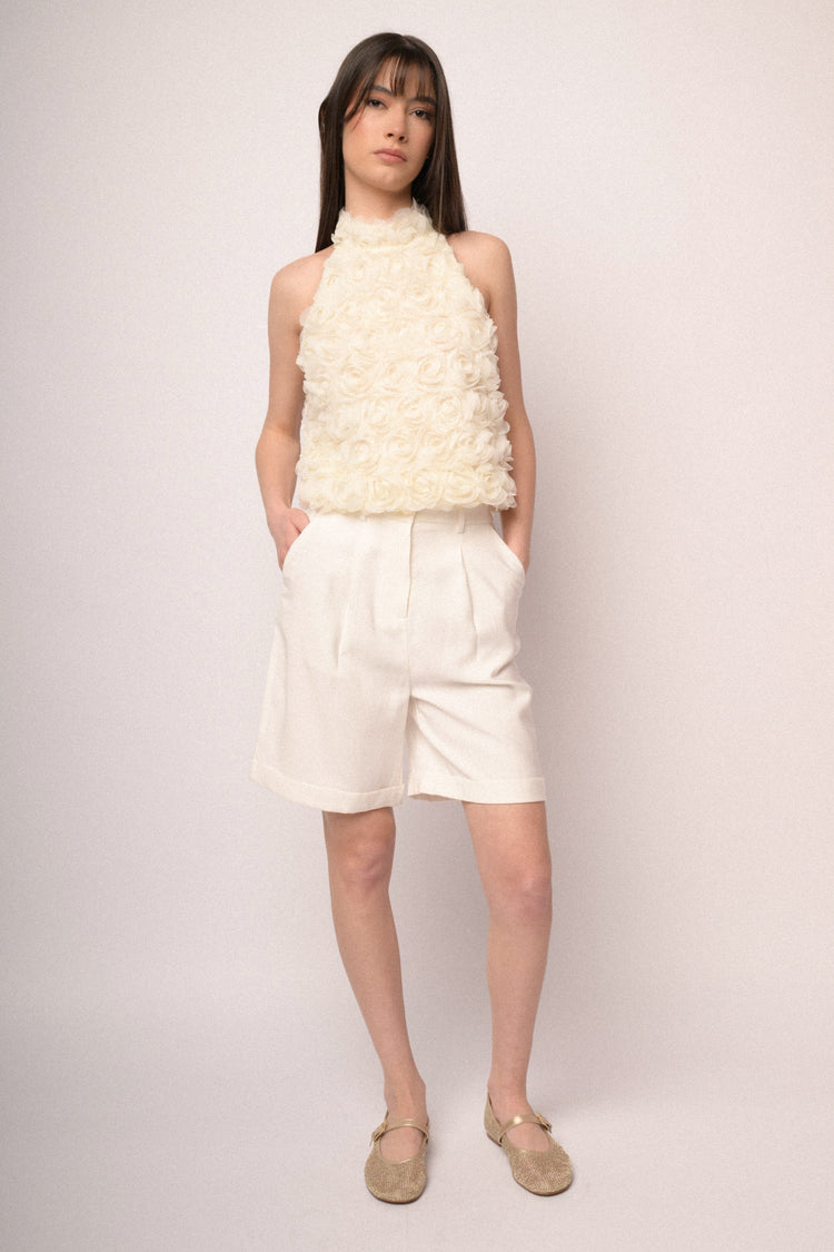 White Bermuda shorts