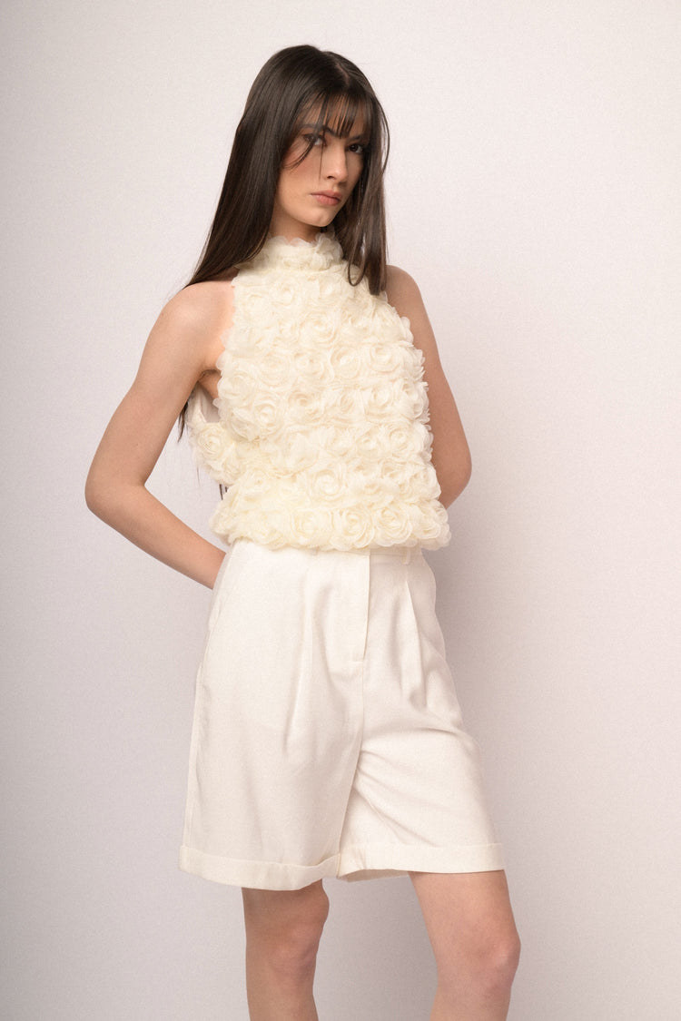 White Bermuda shorts