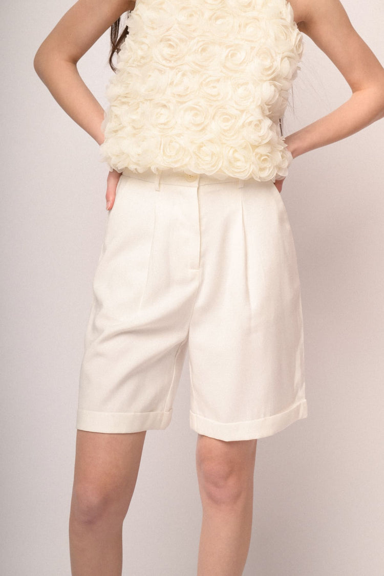 White Bermuda shorts