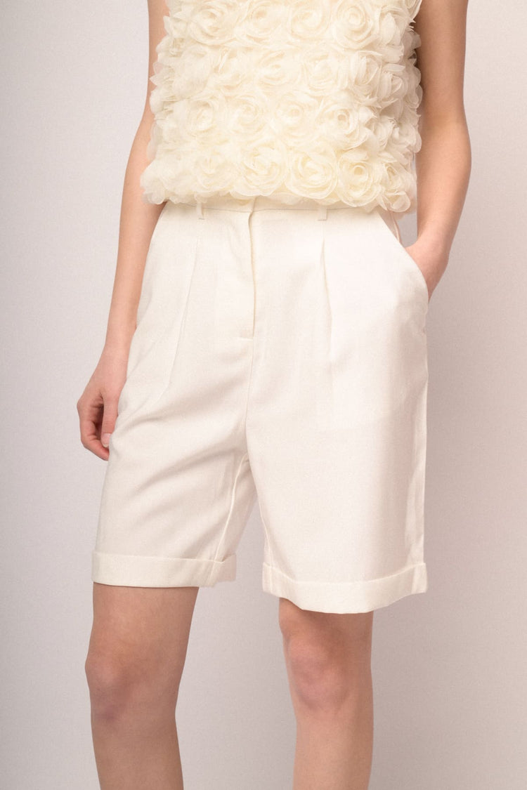 White Bermuda shorts