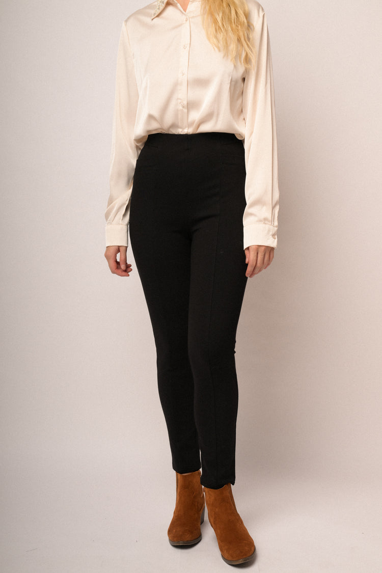 Leggings con applicazione sulla cintura