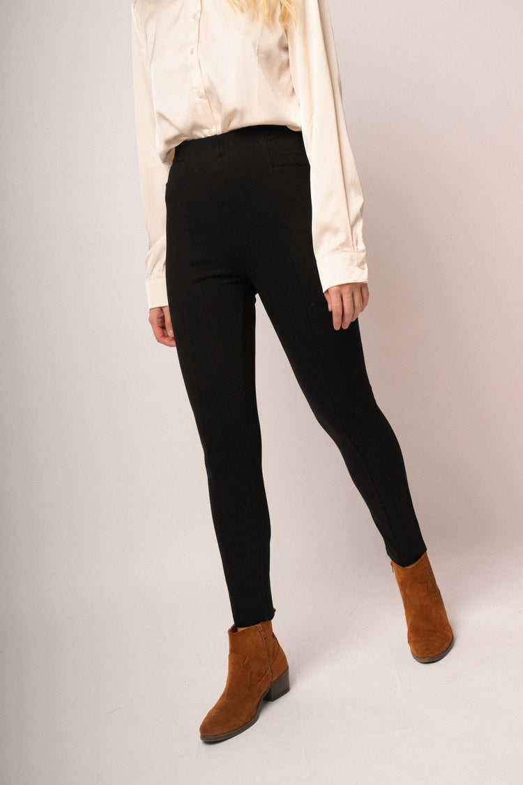 Leggings con applicazione sulla cintura
