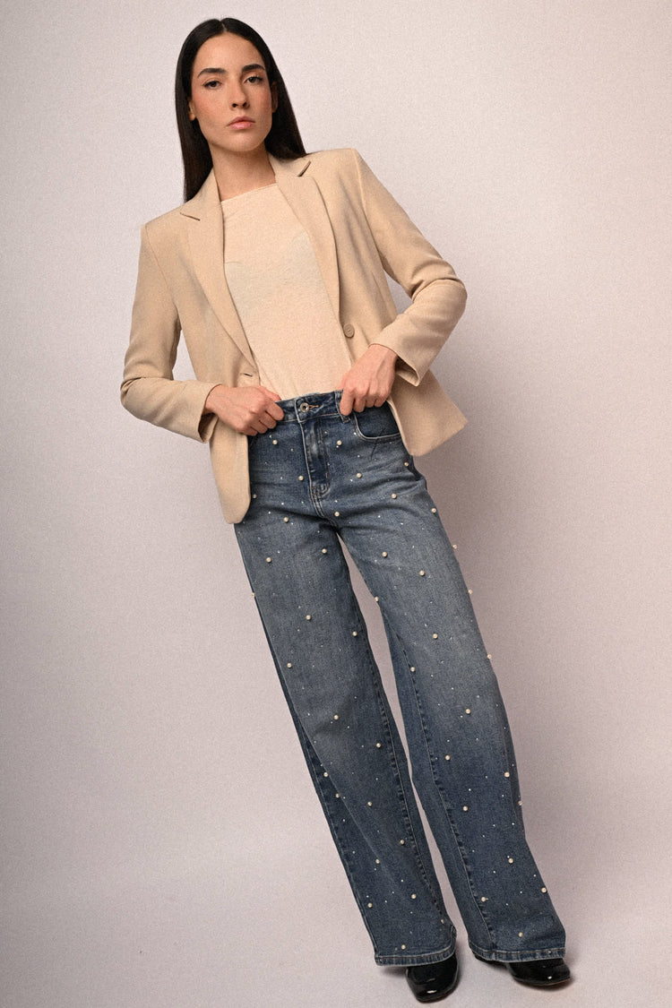 Single-breasted basic blazer