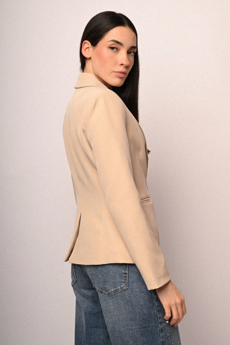 Single-breasted basic blazer