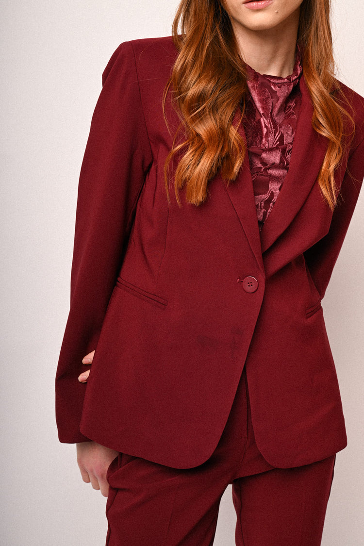 Single-breasted basic blazer