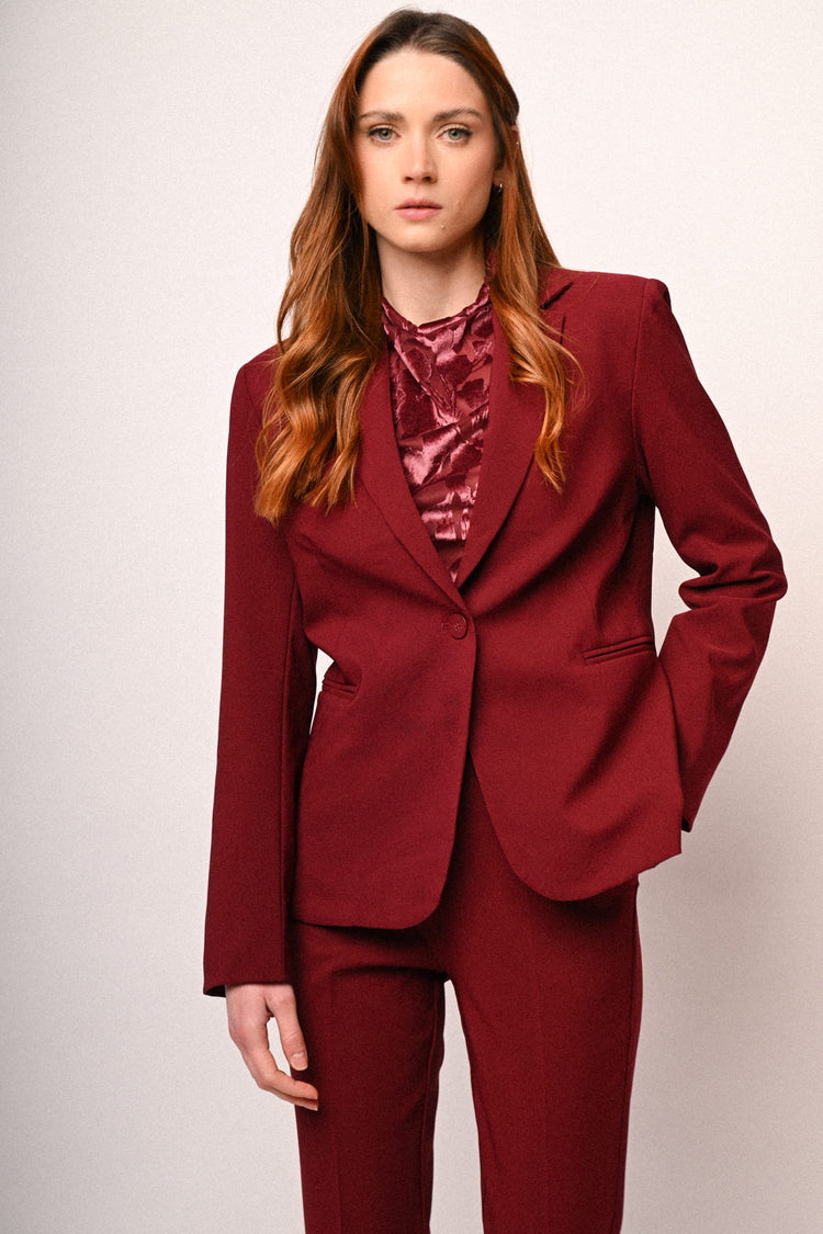 Single-breasted basic blazer