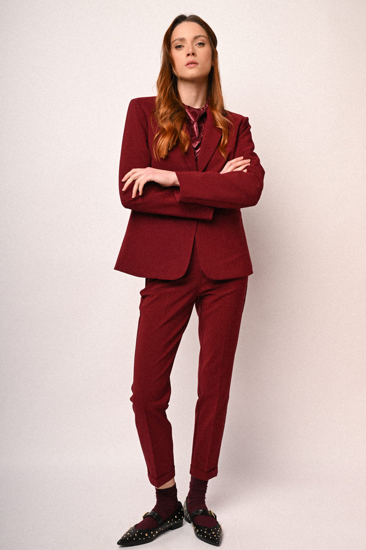 Single-breasted basic blazer