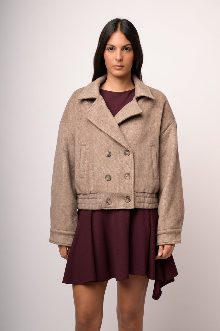 Cappotto doppiopetto spina