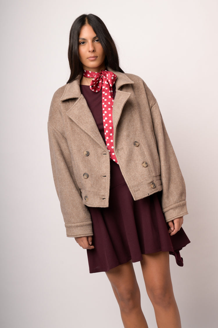 Cappotto doppiopetto spina