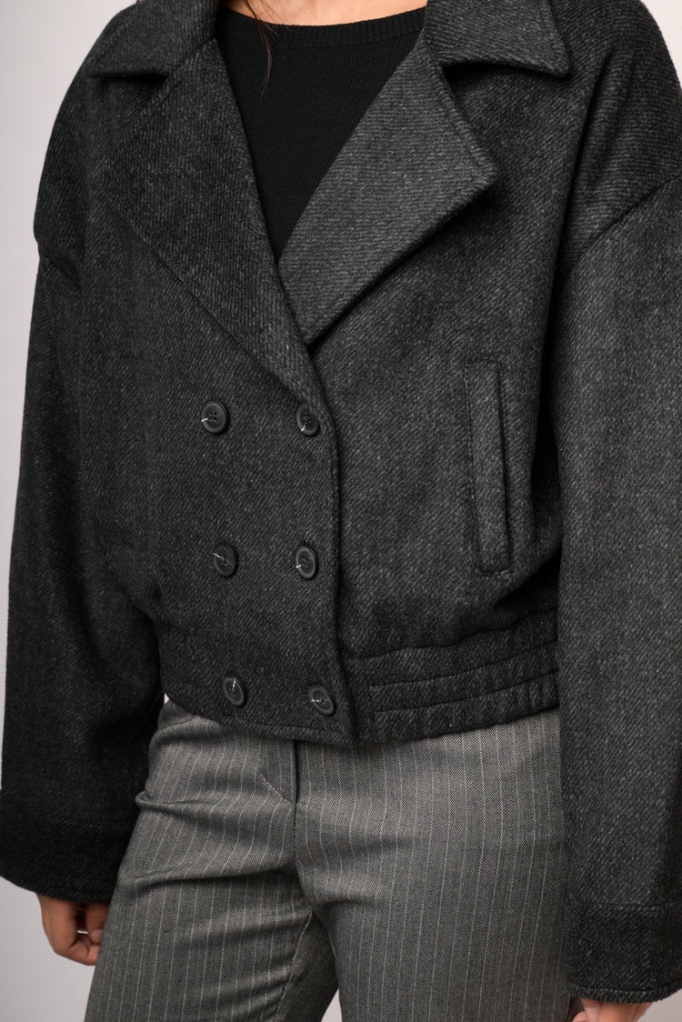 Cappotto doppiopetto spina