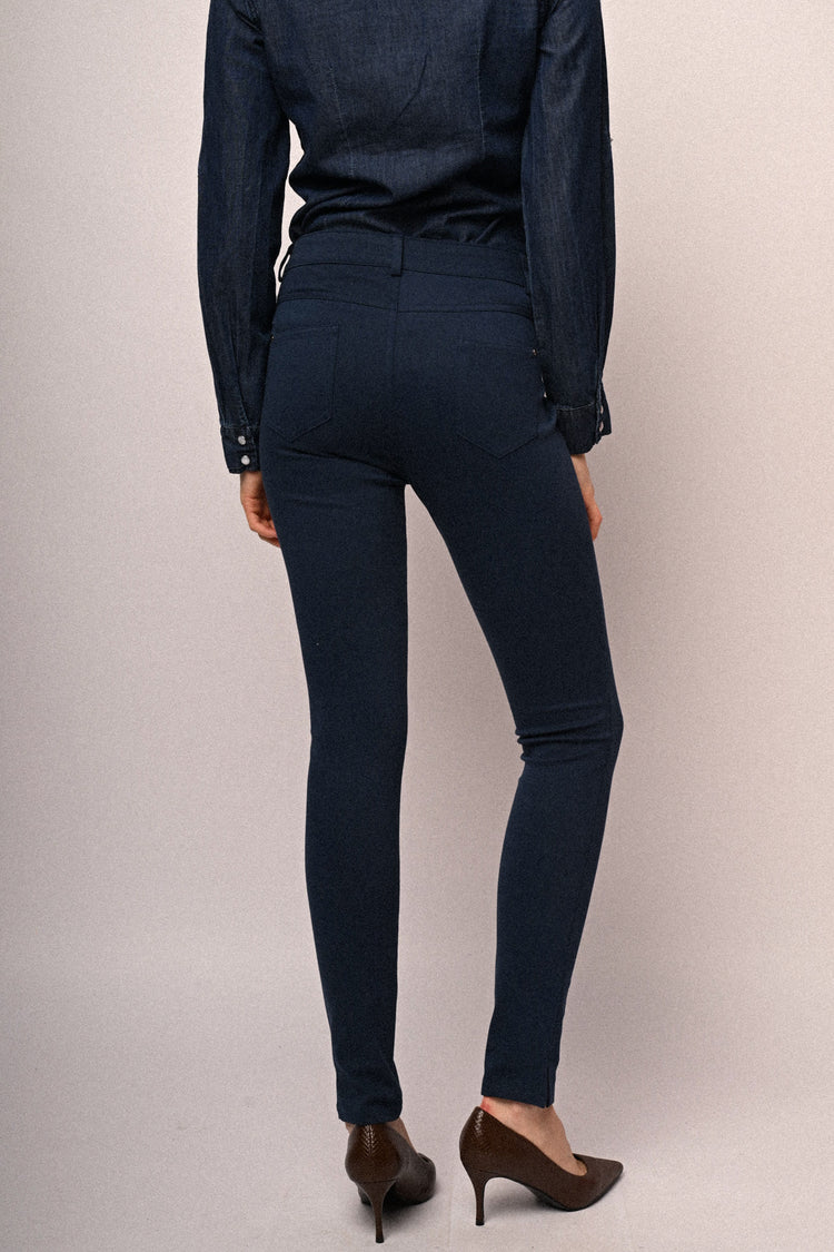 Slim-fit drill trousers