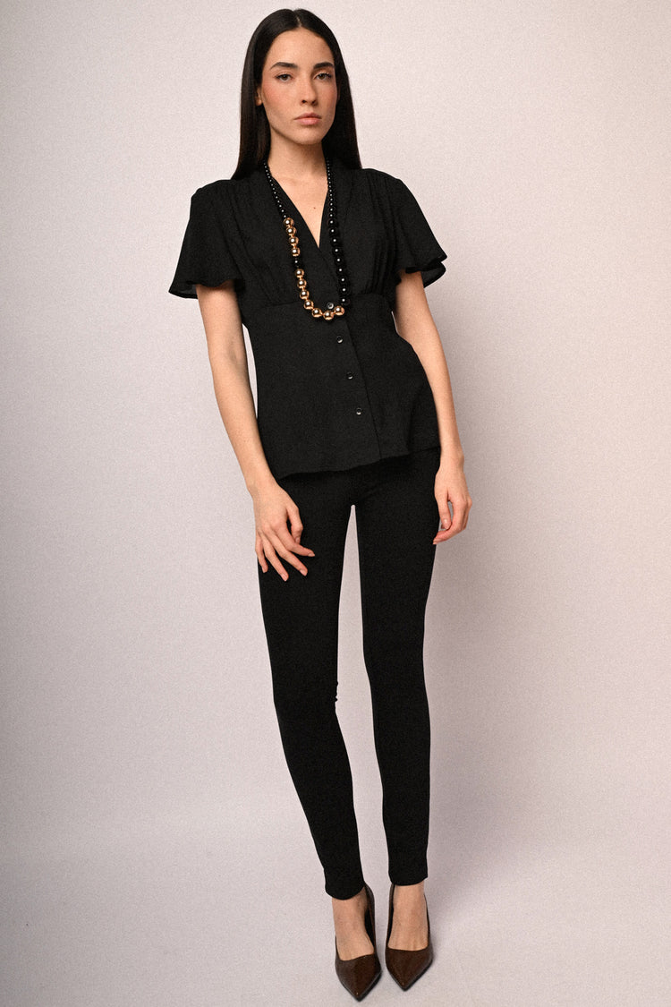 Slim-fit drill trousers
