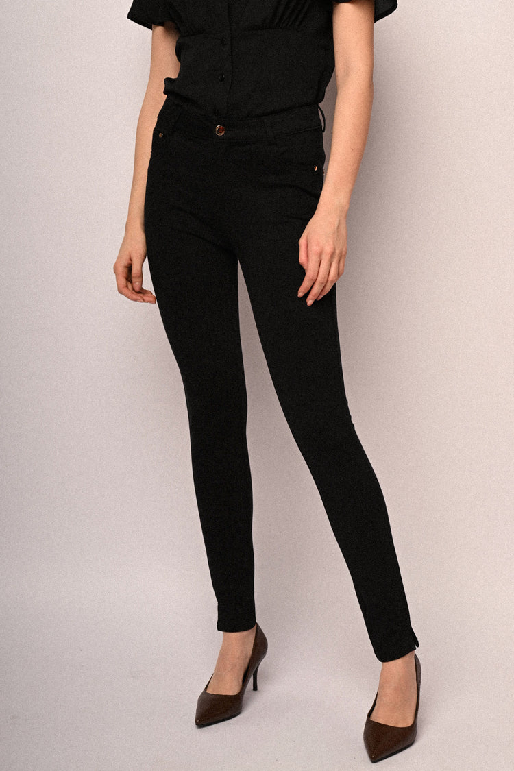 Slim-fit drill trousers