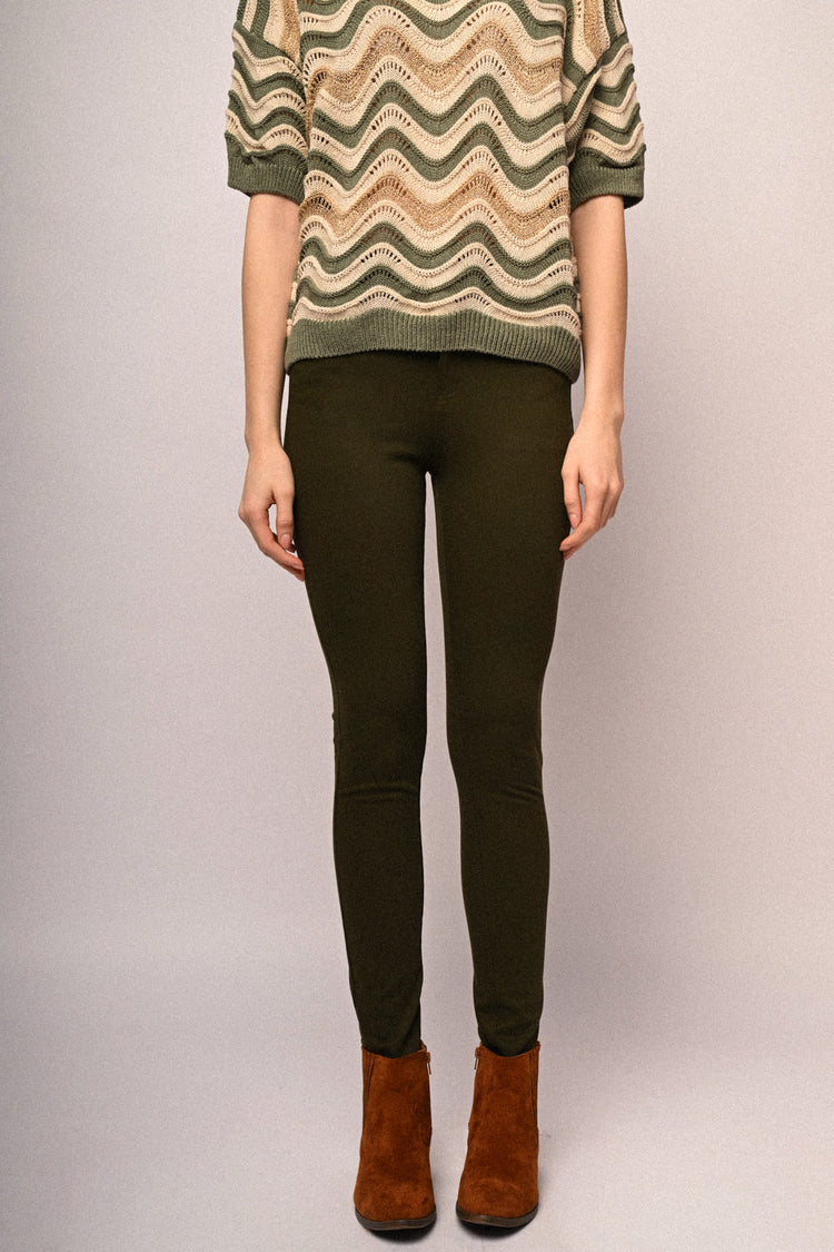 Slim-fit drill trousers