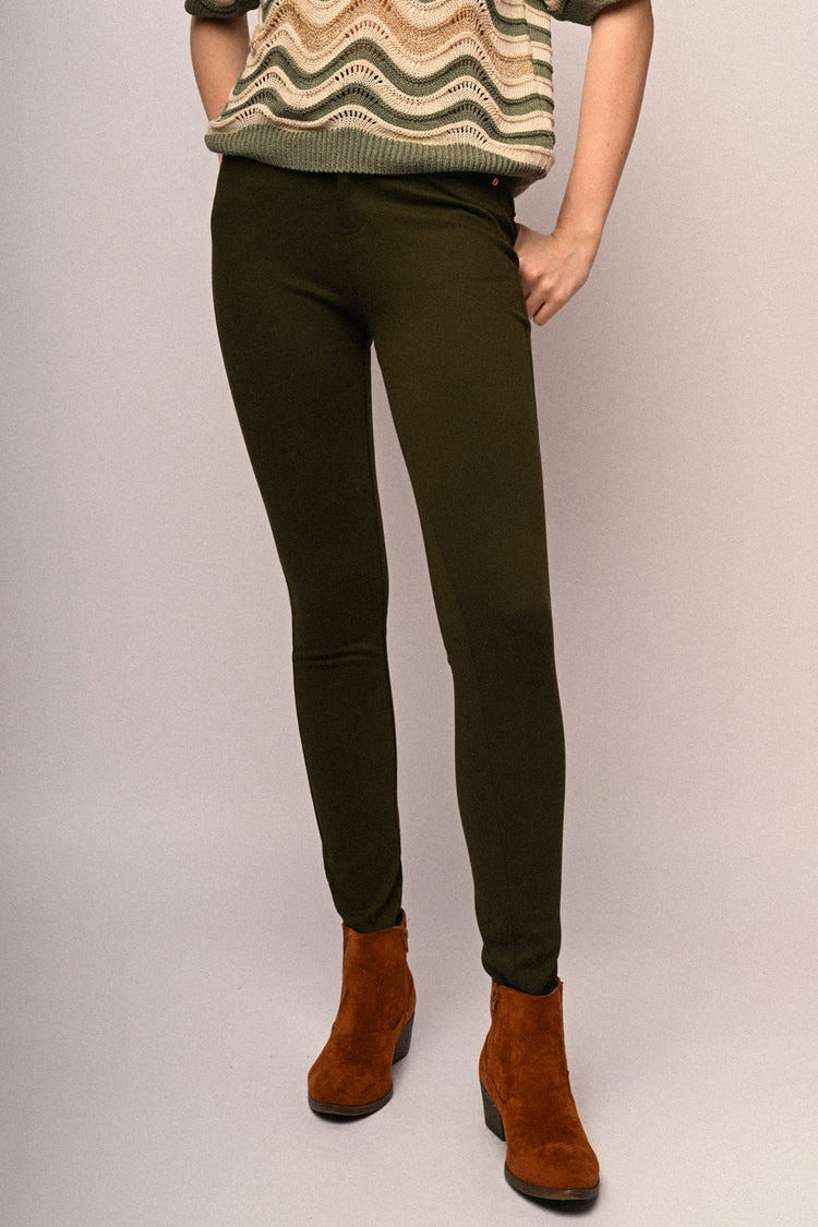 Slim-fit drill trousers