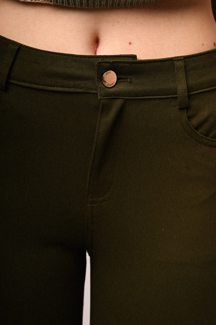 Slim-fit drill trousers