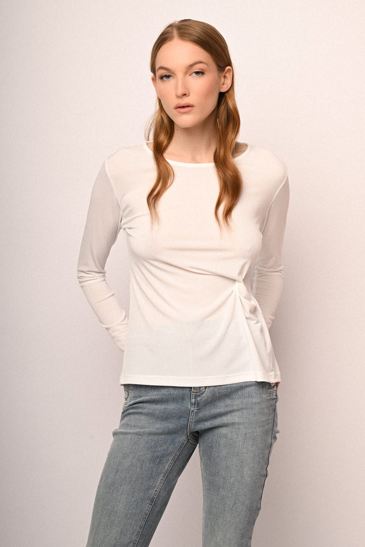 Knot long-sleeved top