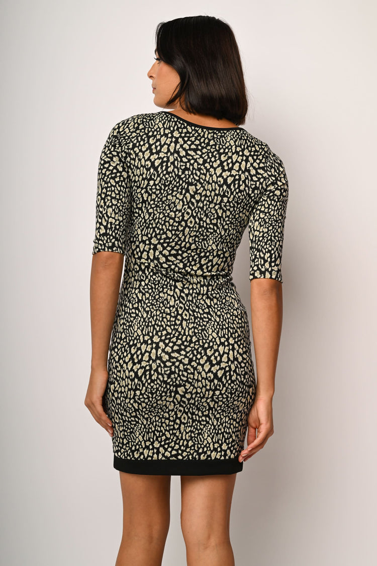 Animalier print mini dress