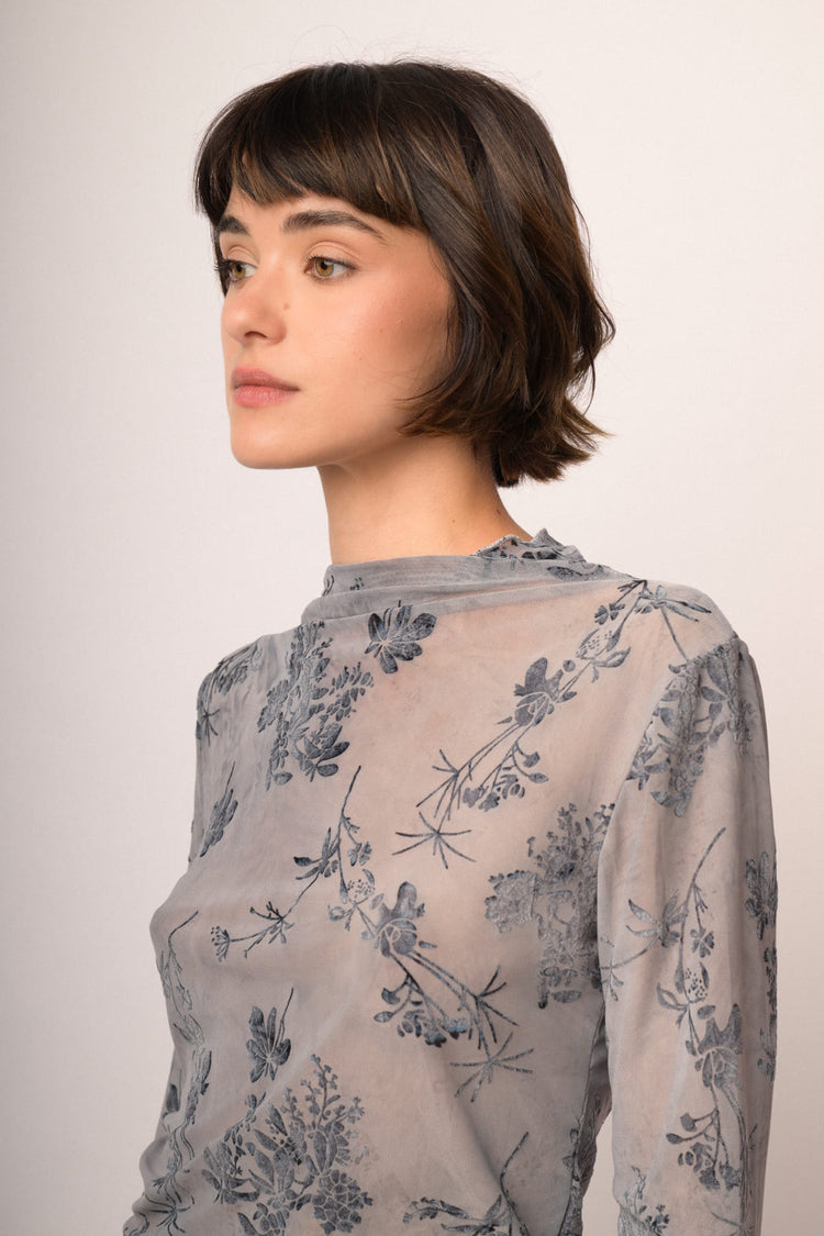 Maglia shiffer devoree fiori
