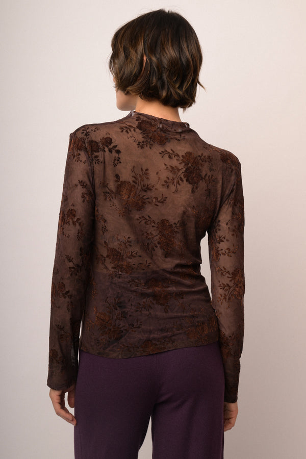 Maglia shiffer devoree fiori