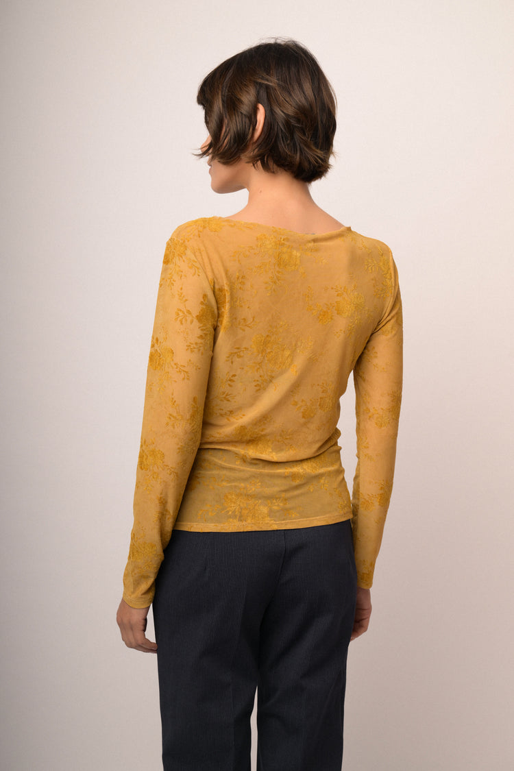 Maglia shiffer devoree fiori