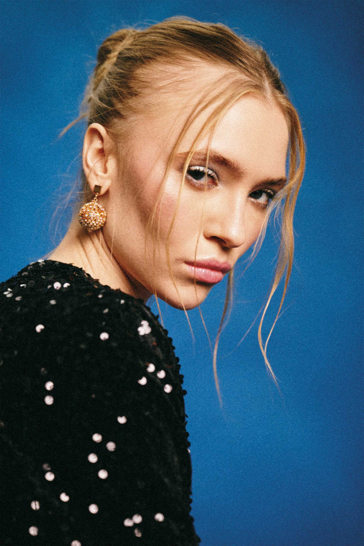 Sequin chenille t-shirt