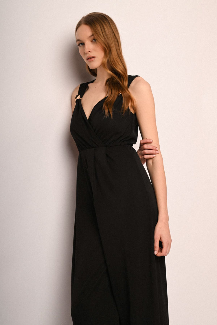 Jewel-detail jumpsuit