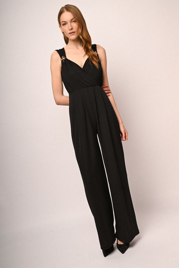 Jewel-detail jumpsuit