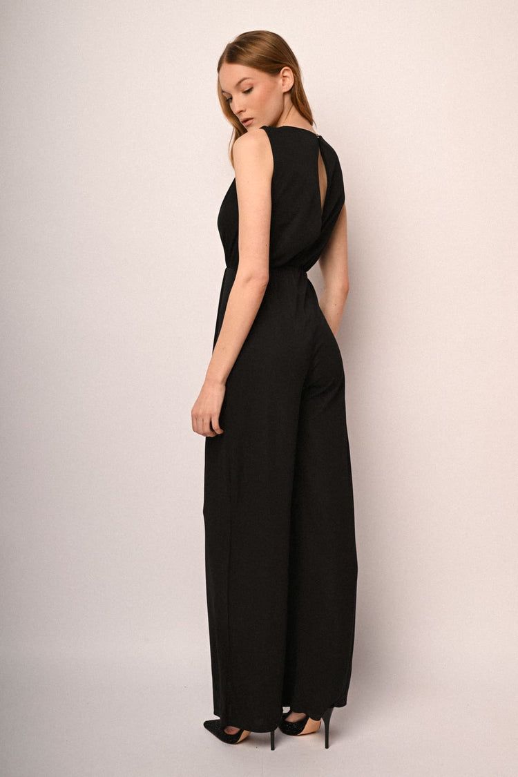 Jewel-detail jumpsuit