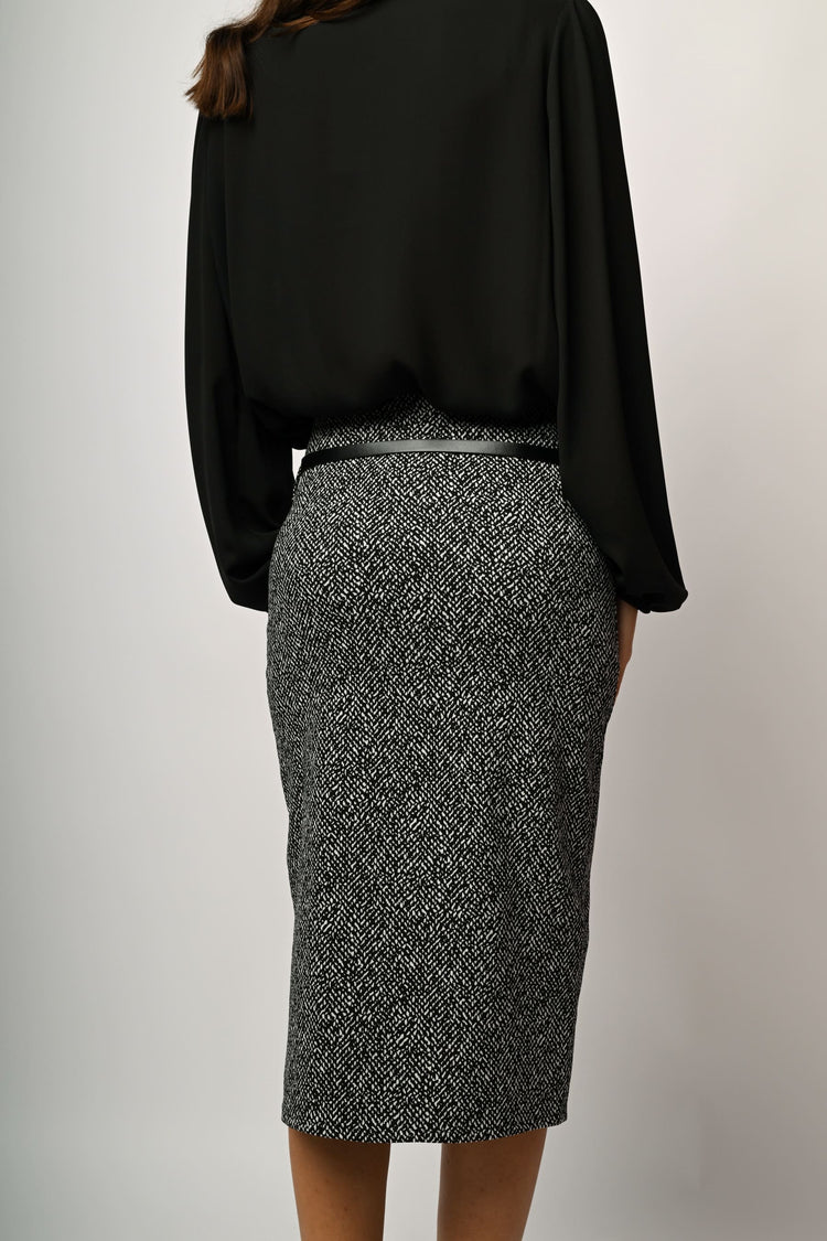 Jacquard midi skirt