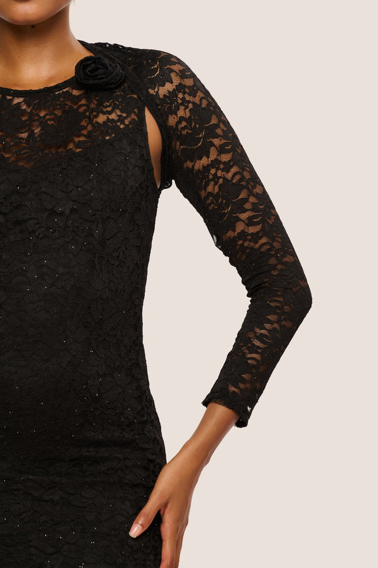 Rhinestone lace shrug