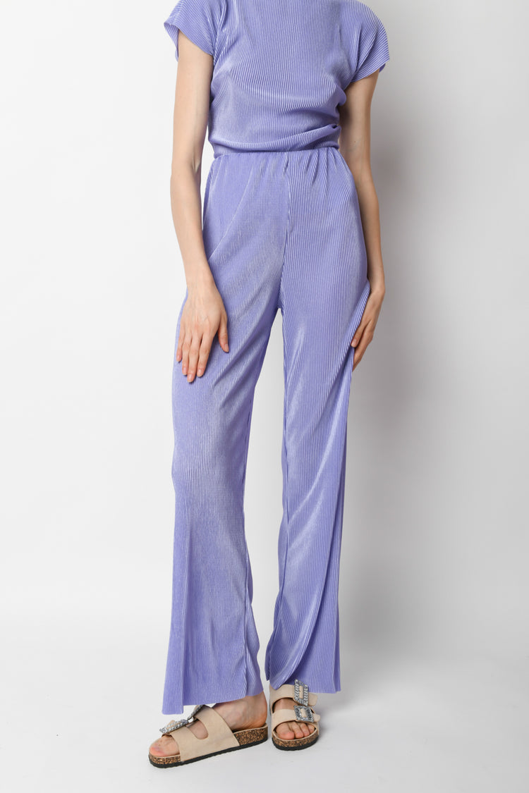 Pleated wide leg pants