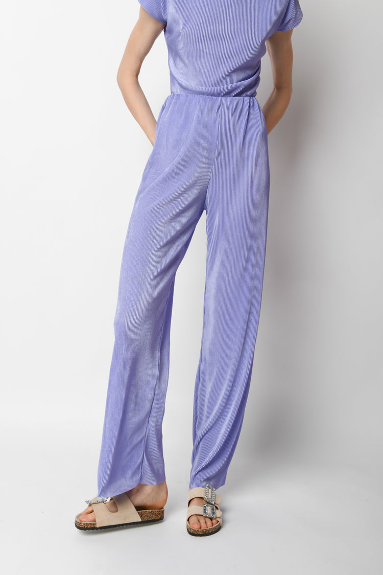 Pleated wide leg pants